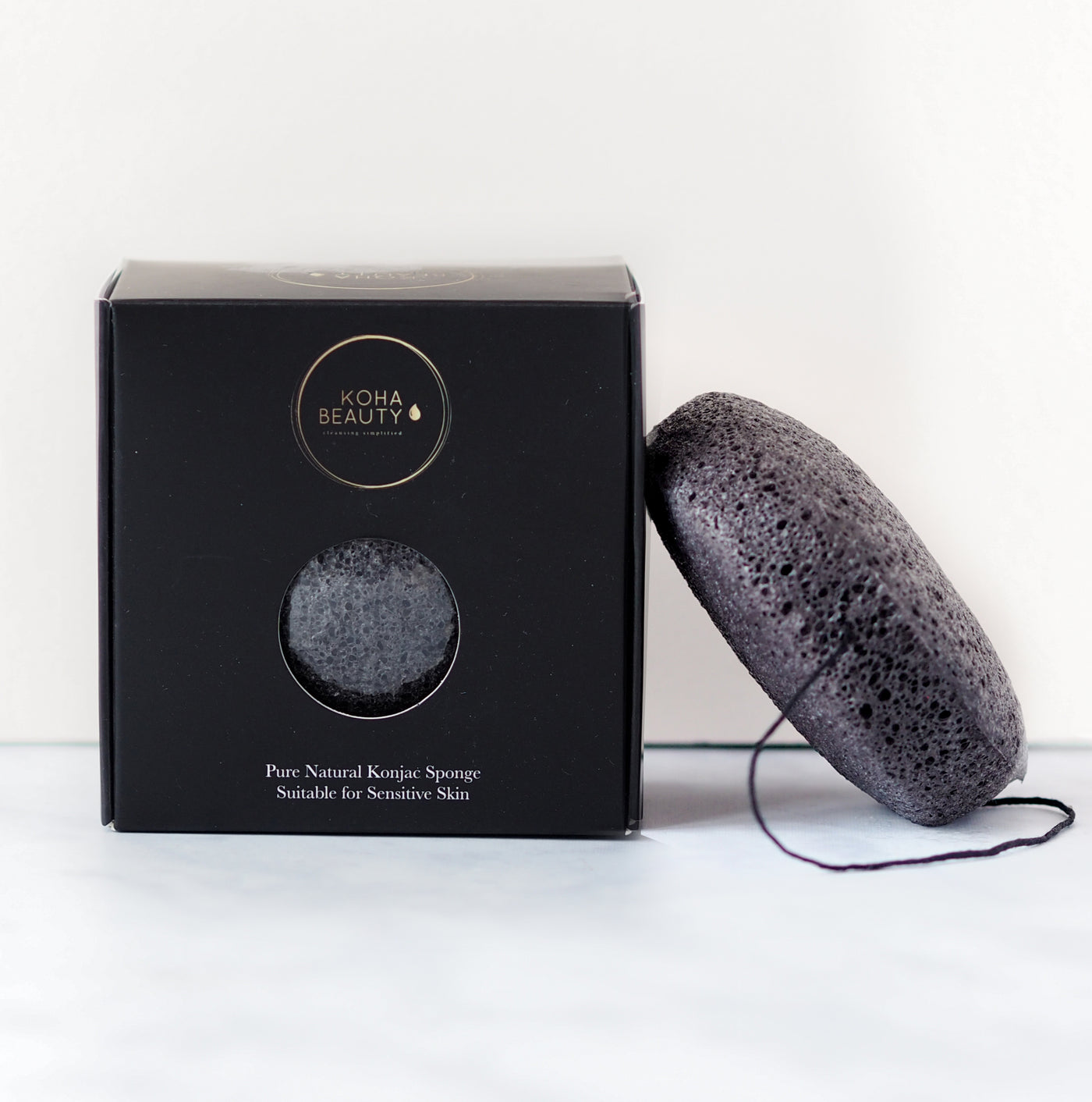 Buy Online Premium Quality Natural and Organic Bamboo Charcoal Konjac Sponge | Buy Cruelty Free Cosmetics & Vegan Beauty Products Online - KOHA Beauty