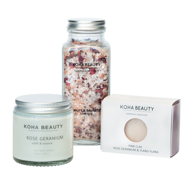 Buy Online Premium Quality Natural and Organic Rose Soak Pamper Package | Buy Cruelty Free Cosmetics & Vegan Beauty Products Online - KOHA Beauty