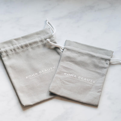 Buy Online Premium Quality Natural and Organic KOHA Beauty Cotton Candle Gift Bags | Buy Cruelty Free Cosmetics & Vegan Beauty Products Online - KOHA Beauty