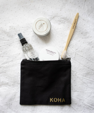 Buy Online Premium Quality Natural and Organic Wash Bag (Pineapple Fibre) small | Buy Cruelty Free Cosmetics & Vegan Beauty Products Online - KOHA Beauty